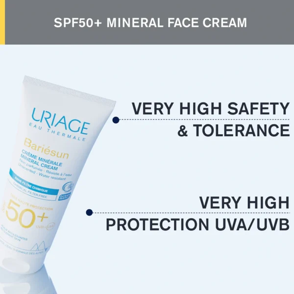 Uriage Bariésun Crema Minerale SPF50+ Pelle Sensibile 100ml - immagine 5
