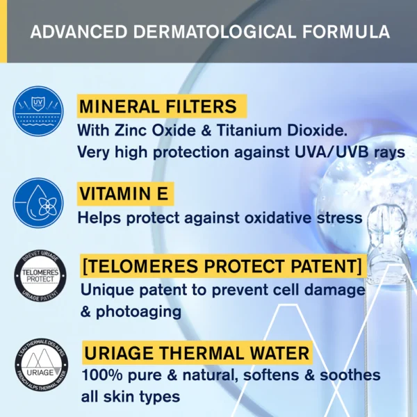 Uriage Bariésun Crema Minerale SPF50+ Pelle Sensibile 100ml - immagine 4