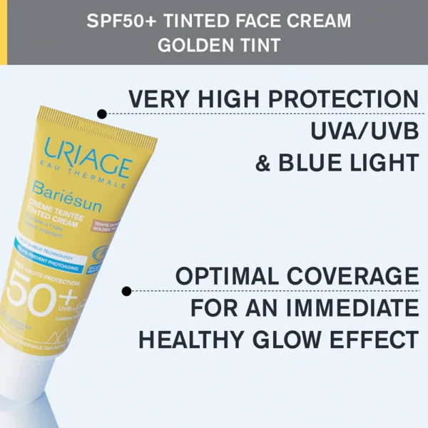 Uriage Bariésun Crema Colorata SPF50+ Solare Viso Colore Chiaro 50ml - immagine 6