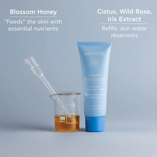 Apivita Aqua Beelicious Comfort Hydrating Cream Rich 40ml - immagine 5